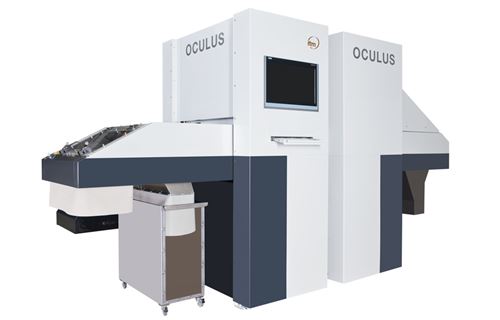 Visual sorting machine Oculus which removes contamination from recovered tobacco